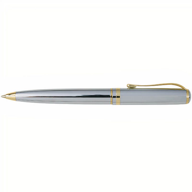 312 סדרת עט פודיום Podium כרום קליפס זהב כדוריי_auto_x2
