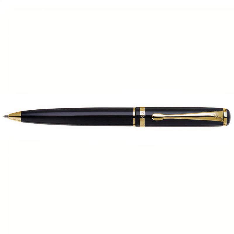 319 סדרת עט פודיום Podium שחור קליפס זהב כדורי_auto_x2